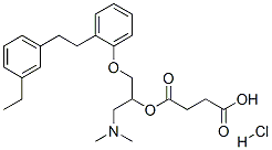86819-20-7,4-[1-dimethylamino-3-[2-[2-(3-ethylphenyl)ethyl]phenoxy]propan-2-yl]ox y-4-oxo-butanoic acid hydrochloride