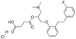 86819-21-8,4-[1-dimethylamino-3-[2-[2-(3-fluorophenyl)ethyl]phenoxy]propan-2-yl]o xy-4-oxo-butanoic acid hydrochloride