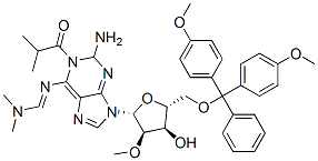 869354-79-0,2-AMINO-5'-O-(DIMETHOXYTRITYL)-N6-(DIMETHYLAMINOMETHYLIDENE)-N2-(ISOBUTYRYL)-2'-O-METHYLADENOSINE