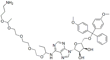 869354-92-7,5'-O-(DIMETHOXYTRITYL)-N6-[((((3-AMINOPROPOXY(ETHOXY))-ETHOXY)ETHOXY)ETHOXY) PROPYL]ADENOSINE