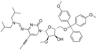 869355-38-4,N4-(DIISOBUTYLAMINOMETHYLIDENE)-5'-O-(DIMETHOXYTRITYL)-5-(1-PROPYNYL)-2'-O-METHYLCYTIDINE