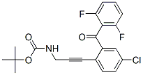 869366-03-0,[3-[4-Chloro-2-(2,6-difluorobenzoyl)phenyl]prop-2-ynyl]carbamic acid tert-butyl ester