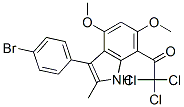 869960-02-1,Ethanone,  1-[3-(4-bromophenyl)-4,6-dimethoxy-2-methyl-1H-indol-7-yl]-2,2,2-trichloro-