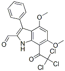 869960-14-5,1H-Indole-2-carboxaldehyde,  4,6-dimethoxy-3-phenyl-7-(trichloroacetyl)-  (9CI)