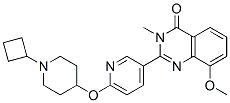870996-75-1,4(3H)-Quinazolinone,  2-[6-[(1-cyclobutyl-4-piperidinyl)oxy]-3-pyridinyl]-8-methoxy-3-methyl-