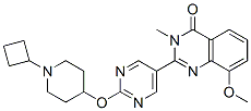 870996-94-4,4(3H)-Quinazolinone,  2-[2-[(1-cyclobutyl-4-piperidinyl)oxy]-5-pyrimidinyl]-8-methoxy-3-methyl-