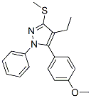 871110-29-1,4-ETHYL-5-(4-METHOXYPHENYL)-3-METHYLTHIO-1-PHENYL-1H-PYRAZOLE