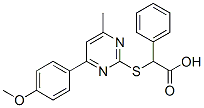87125-99-3,2-[4-(4-methoxyphenyl)-6-methyl-pyrimidin-2-yl]sulfanyl-2-phenyl-aceti c acid
