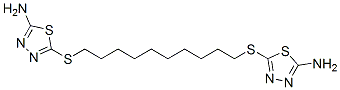 87202-63-9,5-[10-[(5-amino-1,3,4-thiadiazol-2-yl)sulfanyl]decylsulfanyl]-1,3,4-th iadiazol-2-amine