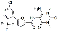 872051-96-2,2-Furancarboxamide,  N-(6-amino-1,2,3,4-tetrahydro-1,3-dimethyl-2,4-dioxo-5-pyrimidinyl)-5-[5-chloro-2-(trifluoromethyl)phenyl]-