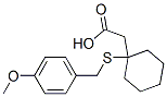 87242-92-0,BETA-(4-METHOXY-BENZYLSULFANYL)-BETA,BETA-CYCLOPENTAMETHYLENE-PROPIONIC ACID