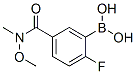 874289-59-5,2-FLUORO-5-(METHOXY(METHYL)CARBAMOYL)PHENYLBORONIC ACID
