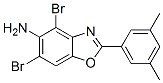 874591-75-0,4,6-DIBROMO-2-(3,5-DIMETHYLPHENYL)-1,3-BENZOXAZOL-5-AMINE