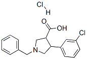 874990-63-3,1-BENZYL-4-(3-CHLORO-PHENYL)-PYRROLIDINE-3-CARBOXYLIC ACID HYDROCHLORIDE