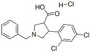 874990-90-6,1-BENZYL-4-(2,4-DICHLORO-PHENYL)-PYRROLIDINE-3-CARBOXYLIC ACID HYDROCHLORIDE