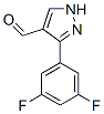 875664-59-8,3-(3,5-DIFLUOROPHENYL)-1H-PYRAZOLE-4-CARBALDEHYDE