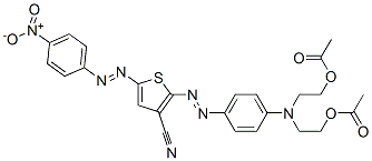 87617-96-7,2,2'[[4-[[3-cyano-5-[(4-nitrophenyl)azo]-2-thienyl]azo]phenyl]imino]diethyl diacetate