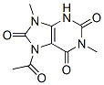 876495-97-5,1H-Purine-2,6,8(3H)-trione,  7-acetyl-7,9-dihydro-1,9-dimethyl-