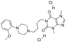 87798-82-1,1-[4-[4-(2-methoxyphenyl)piperazin-1-yl]butyl]-3,7-dimethyl-purine-2,6 -dione dihydrochloride