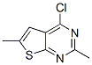 879873-61-7,4-CHLORO-2,6-DIMETHYLTHIENO[2,3-D]PYRIMIDINE