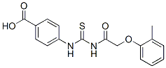 87998-77-4,4-[[[[(2-METHYLPHENOXY)ACETYL]AMINO]THIOXOMETHYL]AMINO]-BENZOIC ACID