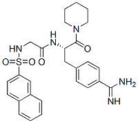88095-68-5,N-[(2S)-3-(4-carbamimidoylphenyl)-1-oxo-1-(1-piperidyl)propan-2-yl]-2- (naphthalen-2-ylsulfonylamino)acetamide