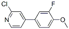 881419-13-2,2-CHLORO-4-(3-FLUORO-4-METHOXYPHENYL)PYRIDINE