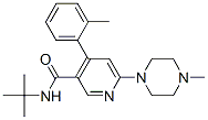 881743-64-2,3-PYRIDINECARBOXAMIDE, N-(1,1-DIMETHYLETHYL)-4-(2-METHYLPHENYL)-6-(4-METHYL-1-PIPERAZINYL)-