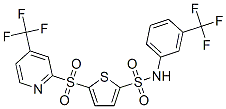 882292-76-4,2-THIOPHENESULFONAMIDE, N-[3-(TRIFLUOROMETHYL)PHENYL]-5-[[4-(TRIFLUOROMETHYL)-2-PYRIDINYL]SULFONYL]-