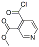 88234-88-2,3-Pyridinecarboxylic acid, 4-(chlorocarbonyl)-, methyl ester (9CI)