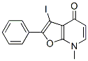 883723-78-2,Furo[2,3-b]pyridin-4(7H)-one,  3-iodo-7-methyl-2-phenyl-