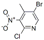 884495-15-2,5-Bromo-2-chloro-4-methyl-3-nitro-pyridine