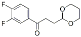 884504-28-3,3',4'-DIFLUORO-3-(1,3-DIOXAN-2-YL)-PROPIOPHENONE