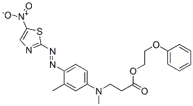 88470-43-3,2-phenoxyethyl N-methyl-N-[3-methyl-4-[(5-nitro-2-thiazolyl)azo]phenyl]-beta-alaninate