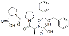 88500-51-0,(2S)-1-[(2S)-1-[(2S)-2-[bis(phenylmethoxy)phosphorylamino]propanoyl]py rrolidine-2-carbonyl]pyrrolidine-2-carboxylic acid