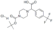 885274-28-2,4-[CARBOXY-(4-TRIFLUOROMETHYL-PHENYL)-METHYL]-PIPERAZINE-1-CARBOXYLIC ACID TERT-BUTYL ESTER HYDROCHLORIDE