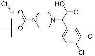 885274-60-2,4-[CARBOXY-(3,4-DICHLORO-PHENYL)-METHYL]-PIPERAZINE-1-CARBOXYLIC ACID TERT-BUTYL ESTER HYDROCHLORIDE