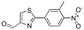 885278-90-0,2-(3-METHYL-4-NITRO-PHENYL)-THIAZOLE-4-CARBALDEHYDE