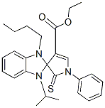 885722-34-9,ETHYL 1-BUTYL-3-ISOPROPYL-1'-PHENYL-2'-THIOXO-1,1',2',3-TETRAHYDROSPIRO[BENZO[D]IMIDAZOLE-2,3'-PYRROLE]-4'-CARBOXYLATE