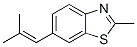 88613-64-3,Benzothiazole, 2-methyl-6-(2-methylpropenyl)- (7CI)