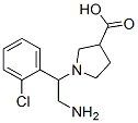 886363-83-3,1-[2-AMINO-1-(2-CHLORO-PHENYL)-ETHYL]-PYRROLIDINE-3-CARBOXYLIC ACID