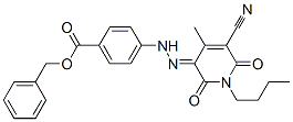 88731-51-5,benzyl 4-[(2E)-2-(1-butyl-5-cyano-4-methyl-2,6-dioxo-pyridin-3-ylidene)hydrazinyl]benzoate