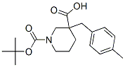 887344-23-2,1-[(TERT-BUTYL)OXYCARBONYL]-3-(4-METHYLBENZYL)PIPERIDINE-3-CARBOXYLIC ACID