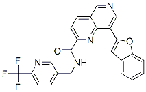 887411-60-1,8-(1-BENZOFURAN-2-YL)-N-([6-(TRIFLUOROMETHYL)PYRIDIN-3-YL]METHYL)-1,6-NAPHTHYRIDINE-2-CARBOXAMIDE