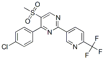887418-36-2,4-(4-CHLOROPHENYL)-5-(METHYLSULPHONYL)-2-[6-(TRIFLUOROMETHYL)PYRIDIN-3-YL]PYRIMIDINE