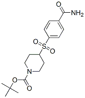 887591-38-0,4-(4-CARBAMOYL-BENZENESULFONYL)-PIPERIDINE-1-CARBOXYLIC ACID TERT-BUTYL ESTER