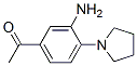 887595-28-0,1-(3-AMINO-4-PYRROLIDIN-1-YL-PHENYL)-ETHANONE