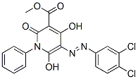 888320-75-0,3-Pyridinecarboxylic  acid,  5-[(3,4-dichlorophenyl)azo]-1,2-dihydro-4,6-dihydroxy-2-oxo-1-phenyl-,  methyl  ester  (9CI)