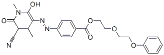 88938-35-6,2-(2-phenoxyethoxy)ethyl 4-[(5-cyano-1,6-dihydro-2-hydroxy-1,4-dimethyl-6-oxopyridin-3-yl)azo]benzoate