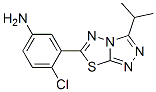 889945-20-4,4-CHLORO-3-(3-ISOPROPYL[1,2,4]TRIAZOLO[3,4-B][1,3,4]THIADIAZOL-6-YL)ANILINE